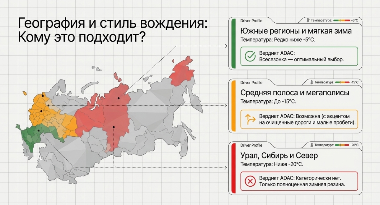 Как правильно выбрать всесезонные шины