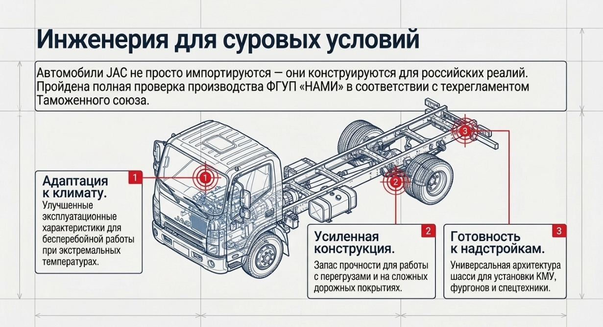 Тягачи JAC K7: для магистральных перевозок